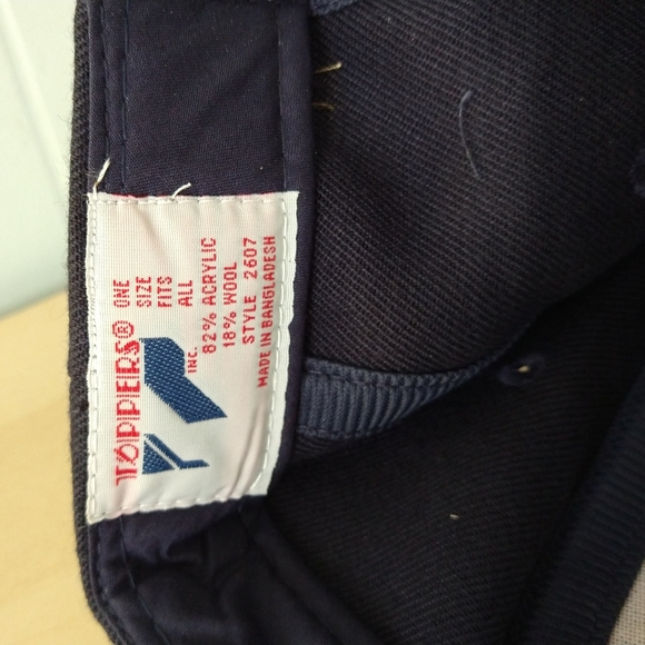 New Unworn Hat Cap Strapback Dark Navy Blue - Picture 5 of 5